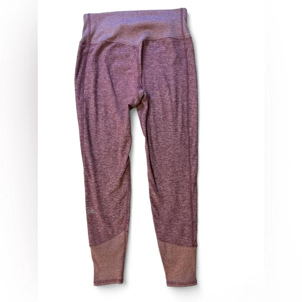 Alo Yoga High Waist Alosoft Lounge Leggings Pink Dragonfruit Heather Size M